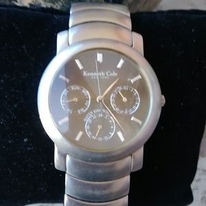 Kenneth Cole waterproof men' stainless steel watch